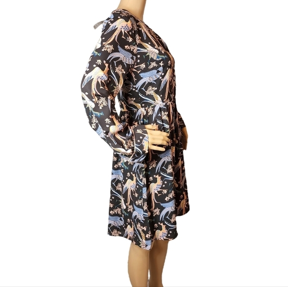 NWT Loft peacock flowy dress - Picture 6 of 16